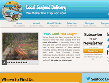 Tablet Screenshot of localseafooddelivery.com